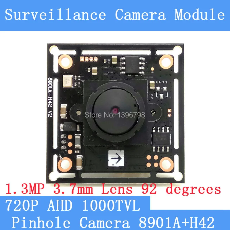 3 7mm Pinhole camera HD 1 4 CMOS image sensor 8901A H42 1000TVL CCTV night vision