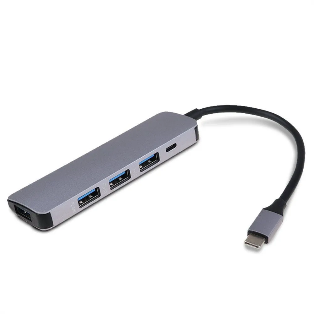 Computer Peripherals USB Hub Type C USB 3.0 to 4 Port Hi-Speed USB 3.0 Muti Hub Adapter for Macbook #25