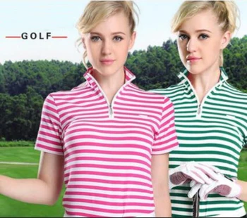 

Professional Golf Trainning Breathable POLO Shirt Short Sleeve Elastic T-Shirt Lady Quick-Dry Golf Shirt