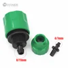MUCIAKIE 2PCS Quick Coupling Adapter with 1/4 (ID 4mm) or 3/8'' (8mm) Barbed Connector Drip Tape for Irrigation Garden Watering ► Photo 2/6