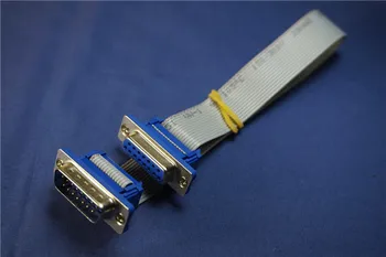 

2 pcs D-Sub Connector IDC Type 15 Pin male to Female assembly Plug to Socket Grey Flat Cable 1.27 mm UL2651 28 AWG 25 cm Length