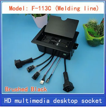 

Desktop socket /hidden Multimedia network socket multimedia information outlet box /USB,RJ45 interface desktop socket BOX F-113C