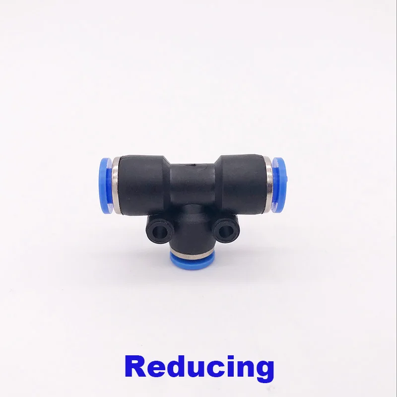 6/8/10/12mm 5x Nylon Pneumatic Tee Connector Push In Fitting Air Water Hose Tube 