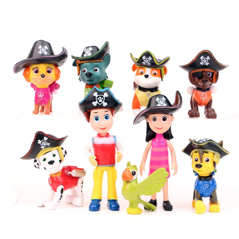 

8pcs Paw Patrol toys Patrulla Canina Puppy Patrol Dogs Patroling Anime Figures PVC Action Figures Toys for Children 2D22