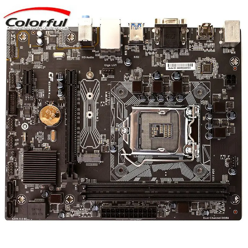 

C.B250M-K Motherboard M-ATX LGA1151 Socket Mainboard Intel B250 DDR4 32GB Latest Board BIOS Support I3 I5 I7 CPU Dual Processor