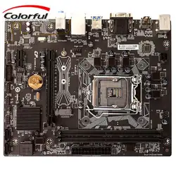 C.B250M-K материнской M-ATX LGA1151 материнская плата с сокетами Intel B250 DDR4 32 ГБ последний совет BIOS Поддержка I3 I5 I7 Процессор двухъядерный процессор