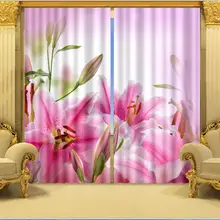 Lily 3 d фото печать занавеска Затенение
