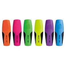 

1 set 6 colors colored marker pen 5mm width oil type permanent pen school and office Deli S601