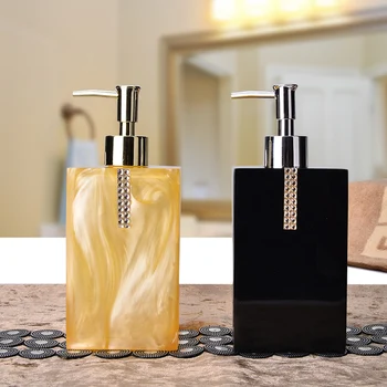 

European Resin Soap Dispenser 500ml Press Empty Bottle Hotel Bathroom Shampoo Shower Dew Hand Sanitizer Lotion Bottle mx6031640