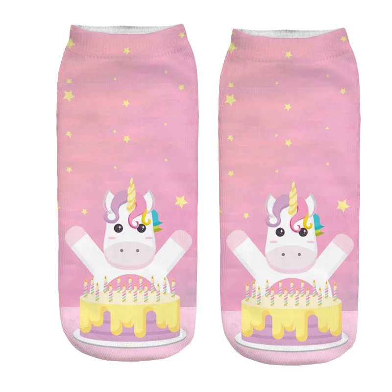 Dreamlikelin милые женские 3D Волшебный Единорог носки Пегас женские хлопковые носки Kawaii