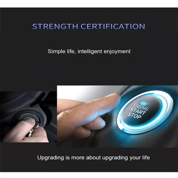 

Car Engine Push Start Button Engine Lock Ignition Keyless Entry System Go Push Button Engine Start Stop Immobilizer GD2982