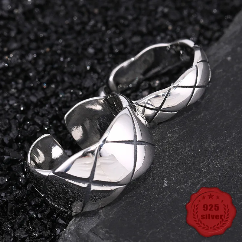 

925 sterling silver open ring personality student fashion temperament simple wild fresh couple shape hot gift 2019 new