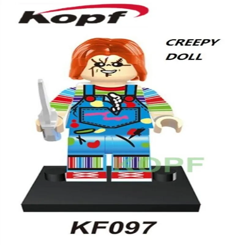 Single Sale Super Heroes Creepy Doll Jack Skellington Horror Theme Movie Building Blocks font b Action