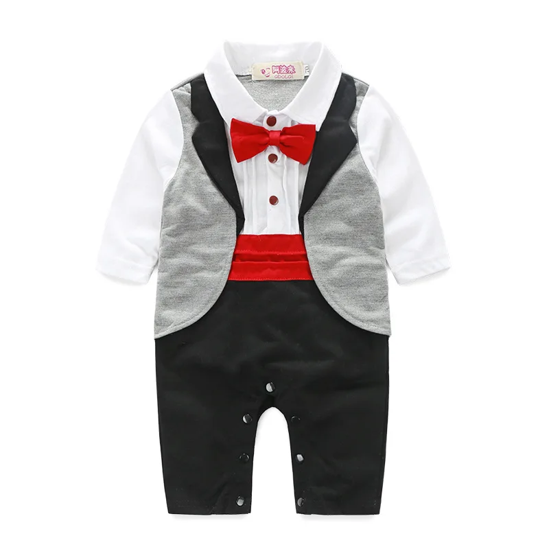 Popular Infant Tuxedo RomperBuy Cheap Infant Tuxedo Romper lots from