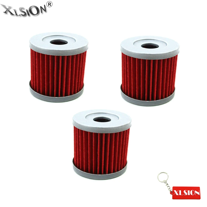 XLSION 3Pcs Oil Filters For SUZUKI DRZ400 DRZ400E DRZ400S DRZ400SM