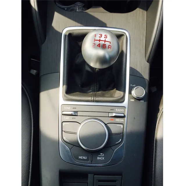 Universal CNC Aluminum Alloy Silver Ball Shape Shifter Lever Stick 6 Speed Gear Shift Knob For JDM For Honda /Civic FD2 Type R