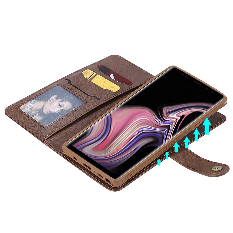 Suntaiho Retro 2 in 1 PU Leather wallet Case for Samsung galaxy note9 case note8 galaxy s9 plus s8 plus Card Slot Holder Cover Suntaiho Retro 2 in 1 PU Leather wallet Case for Samsung galaxy note9 case note8 galaxy s9 plus s8 plus Card Slot Holder Cover