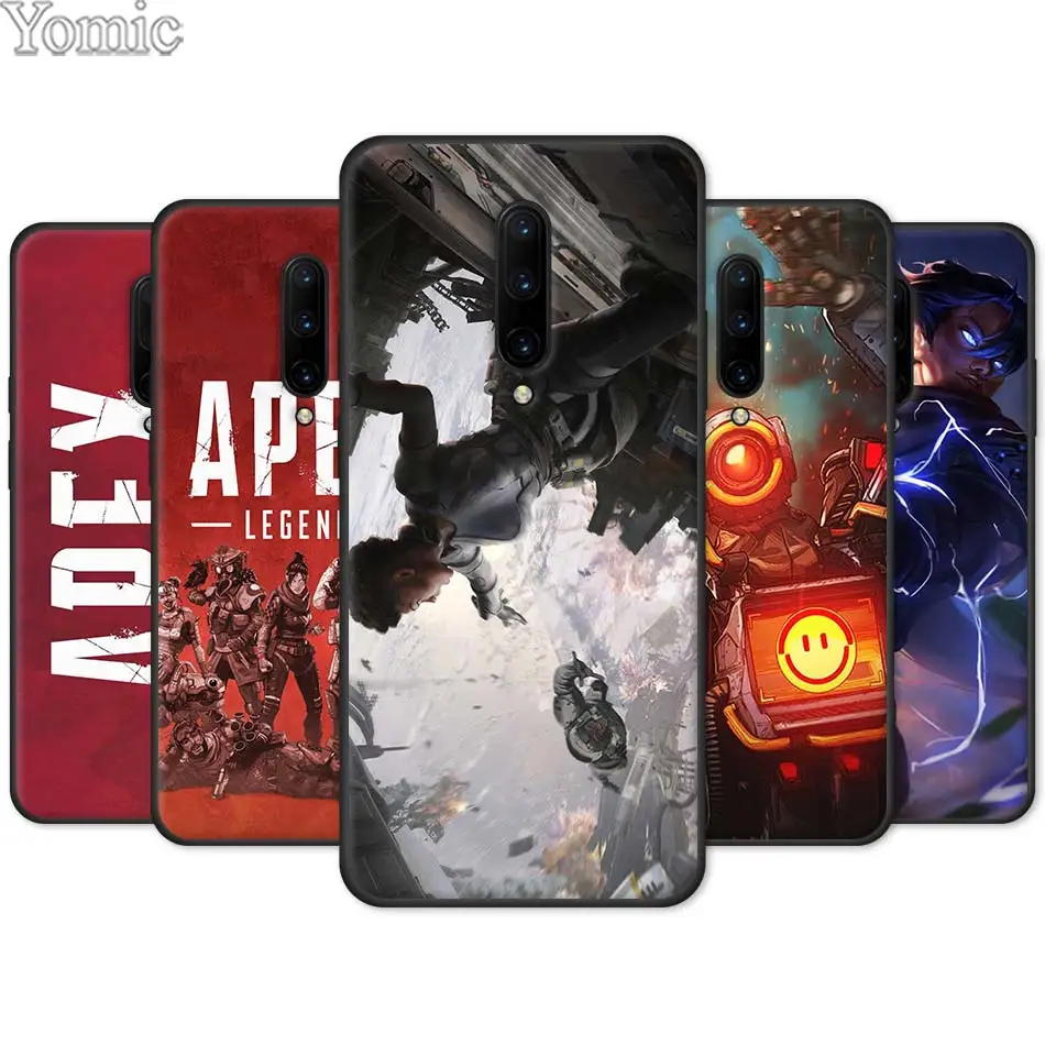 

Soft Cover Shell for Oneplus 7 7 Pro 6 6T 5T Silicone Phone Case for Oneplus 7 7Pro Black Case Apex Legends