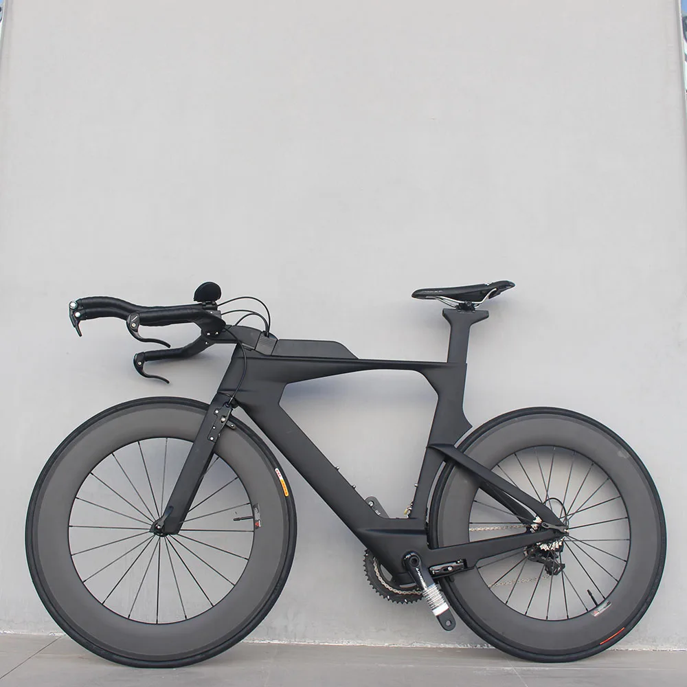 Top ChineseTriathlon Bike carbon time trial bicycle full carbon TT bike 22 speed 105 R7000/UT R8000 Groupset tt bike szie 48/51/54cm 5