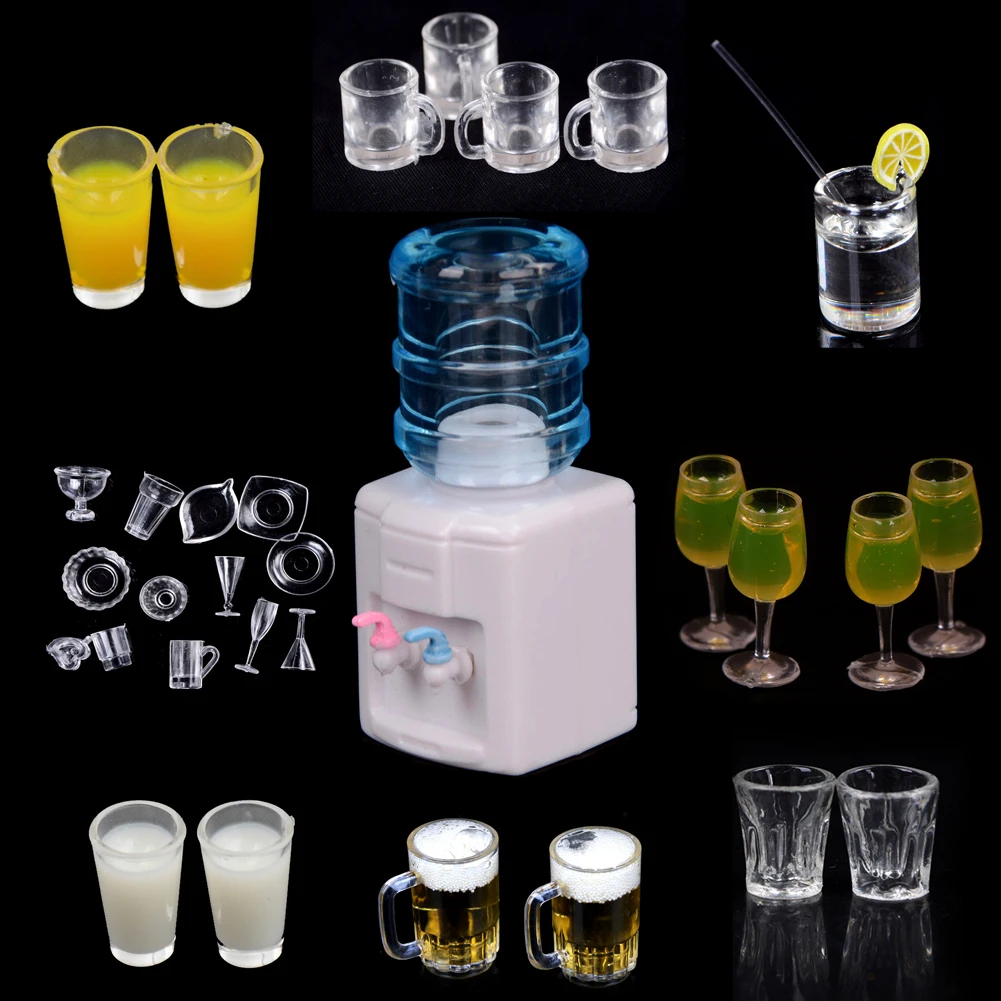 

1:12 Scale Cup Drink tableware set Doll Food Kitchen living room Accessories For Dollhouse Miniature Toy