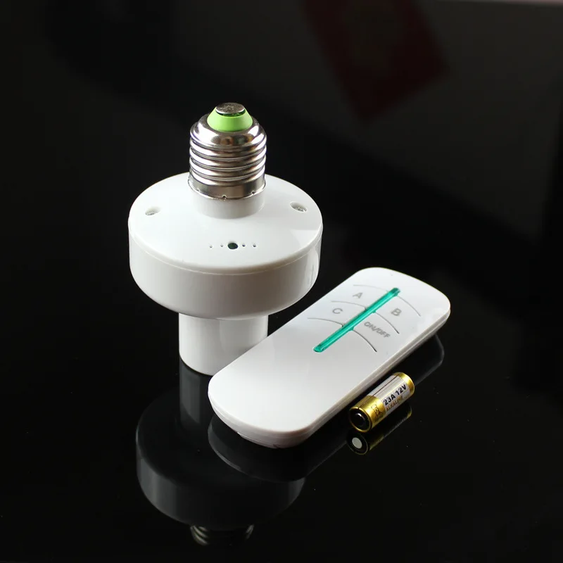 New RF 315 E27 Led Lamp Base Bulb Holder e27 Screw Timer ...