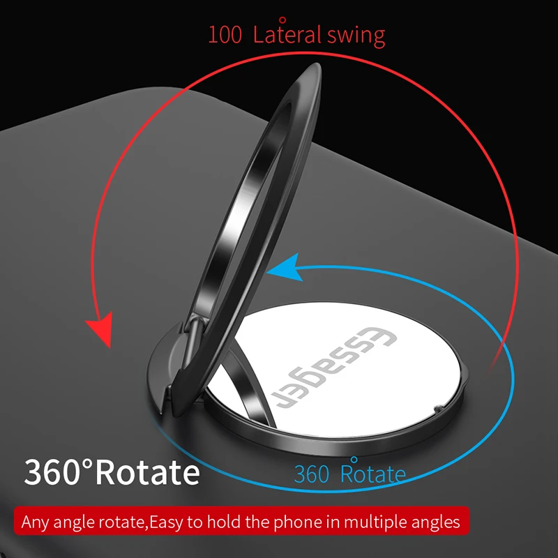 Essager Finger Ring Holder For iPhone XS Max XR Samsung Mobile Cell Phone Ring Stand For Smartphone Support Magnetic Car Holder Essager Finger Ring Holder For iPhone XS Max XR Samsung Mobile Cell Phone Ring Stand For Smartphone Support Magnetic Car Holder