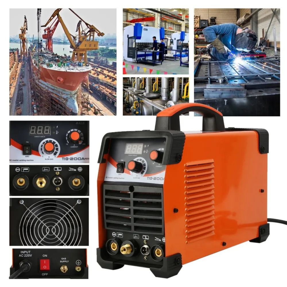 

TIG200 Multifunction 220V MMA Argon Arc Welding Machine Stable Efficient Mig Weldering Equipment Welder EU Plug
