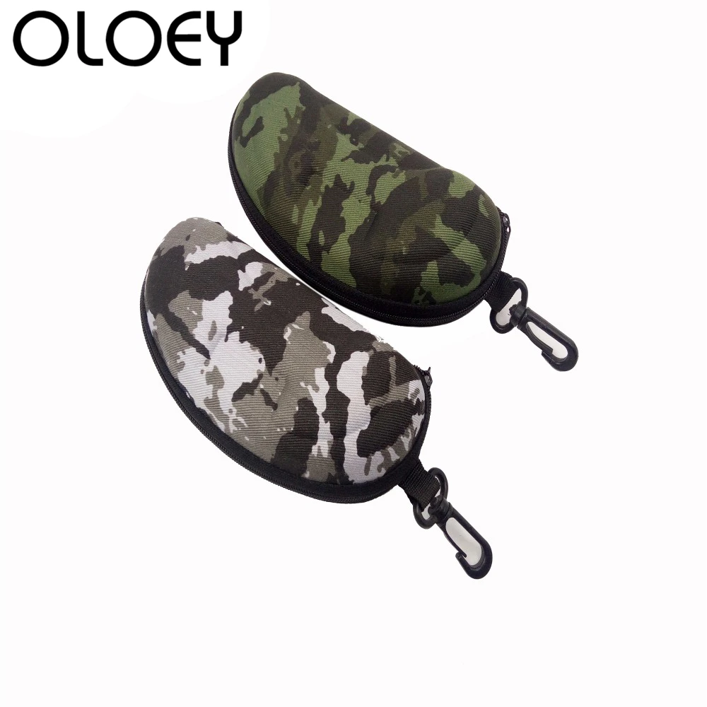 

OLOEY 2018 New Portable Sunglasses Glasses Case Men Women Camouflage Reading Protection Box Optical Glasses Accessories
