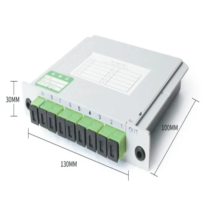 10 шт. сплиттер волоконный волновод-тип Sc Apc FTTH с 1X8 1/16 SC/APC/UPC PLC плоский