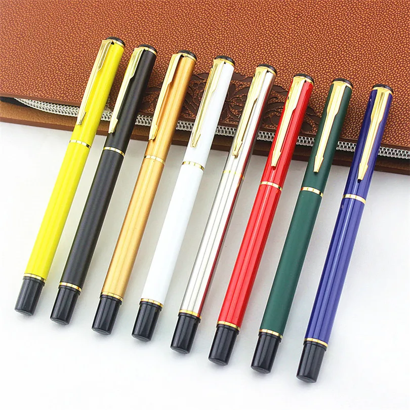 

Metal Ballpoint Pen High-end Black and Gold 0.5mm Black Ink Business Signature Pens with Gift Box Writing Stationery