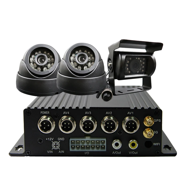 Free Shipping 4CH 256G SD 3G GPS Track Car DVR H 264 Phone View font b