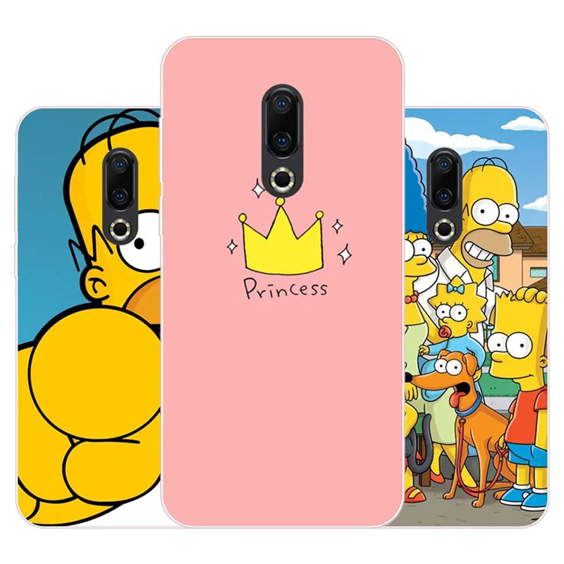 

for meizu 16 16ht Case,Silicon Joy crown cartoon Painting Soft TPU Back Cover for meizu 16th plus protect Phone cases
