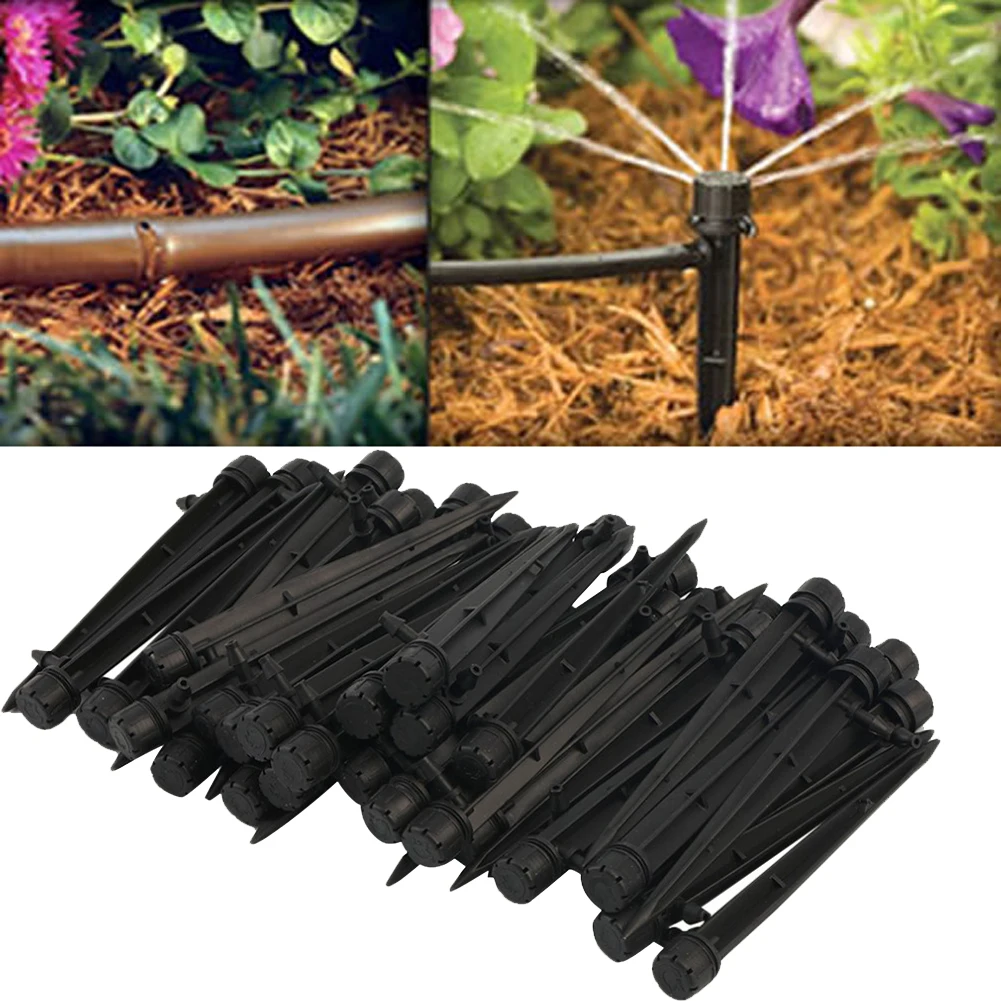 

50 Pcs 360 degree Adjustable Water Flow Irrigation Drippers Sprinkler Emitter Drip System spraying 8 holes Drippers Sprinkler