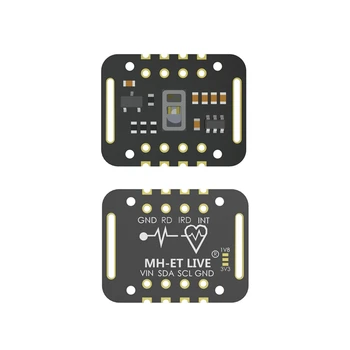 

MH-ET LIVE MAX30102 Heart rate Sensor Module Puls detection Blood oxygen concentration test For Arduino STM32 Ultra-Low Power