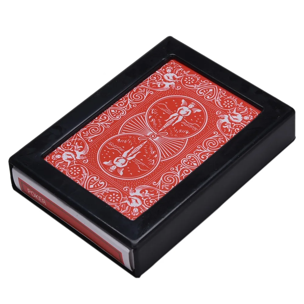 

1pc Amazing magic Deck Disappearing Vanishing Magic Card Case Close Up Magic Trick Box Fun Poker Vanishing Case