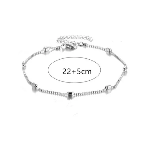Heart Female Anklets Barefoot Crochet Sandals Foot Jewelry Leg Anklets On Foot Ankle Bracelets For Women Leg Chain