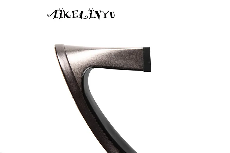 Женские туфли лодочки на высоком квадратном каблуке AIKELINYU босоножки из