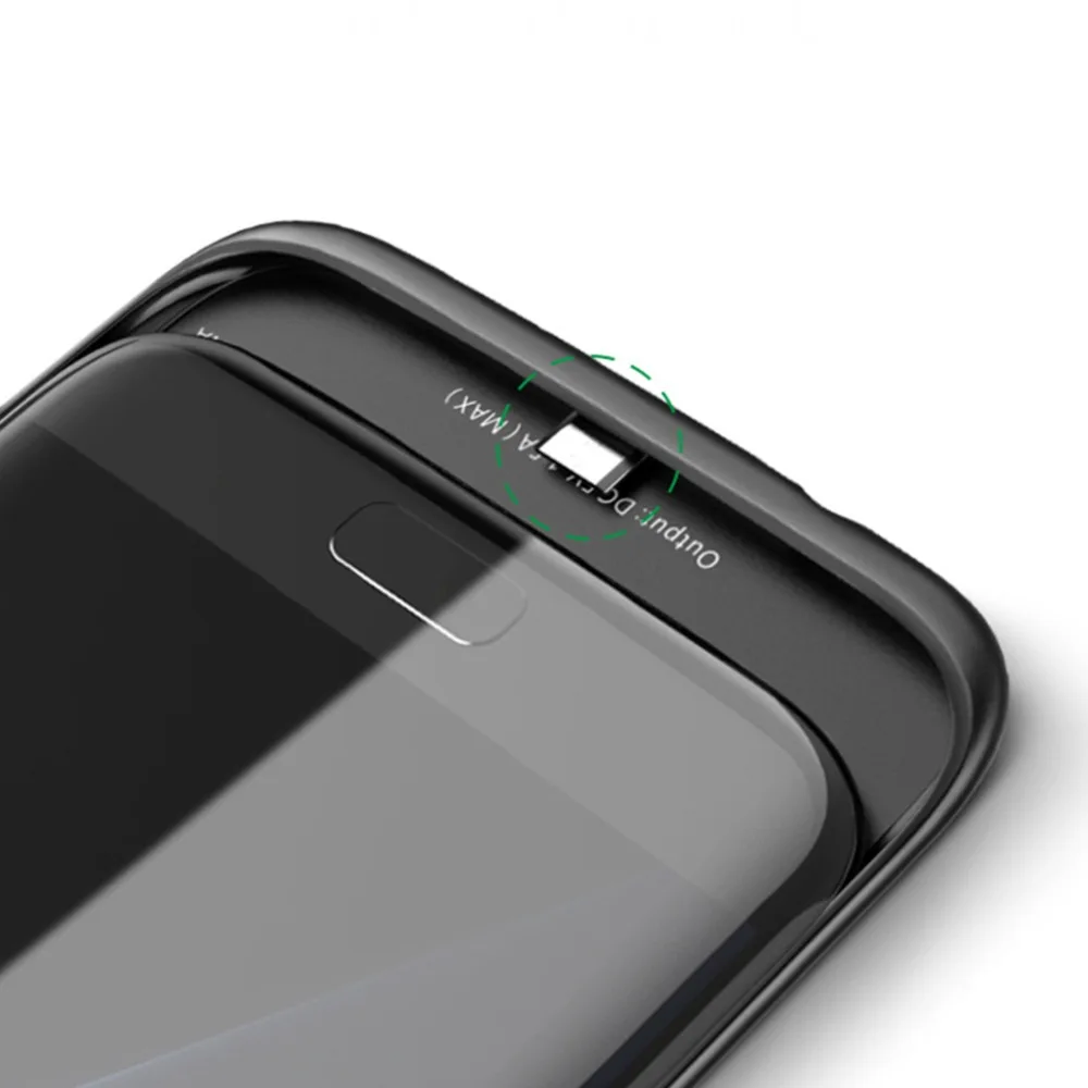 4700 мАч чехол для зарядного устройства Samsung Galaxy S7 мягкий силиконовый с