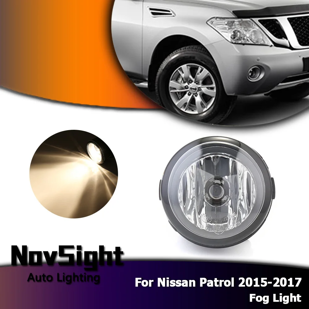 

NOVSIGHT Auto Car Fog Lights Driving Fog Lamp Halogen Bulbs for Nissan Patrol 2015-2017 2pcs/set D35
