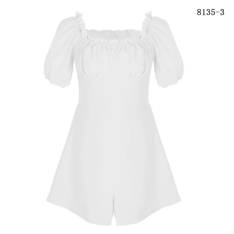 Bohemian Style Playsuit Solid Color Sexy Rompers Short Overalls Macacao Feminino Women Clothes Casual Summer Beach Jumpsuit F2 Bohemian Style Playsuit Solid Color Sexy Rompers Short Overalls Macacao Feminino Women Clothes Casual Summer Beach Jumpsuit F2