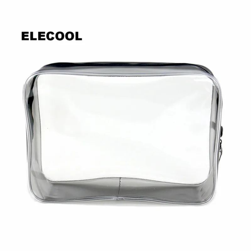 

ELECOOL 1 Pc PVC Clear Waterproof Cosmetic Bag Organizer Holder Pouch Portable Make Up Wash Toiletry Bag Cosmetic Makeup Tools