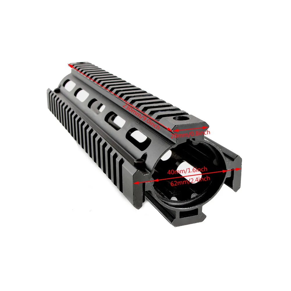 HONESTILL 9 дюймов Quad Rail Handguard для AR15 Keymod Drop In Rail для страйкбола прицел Крепление