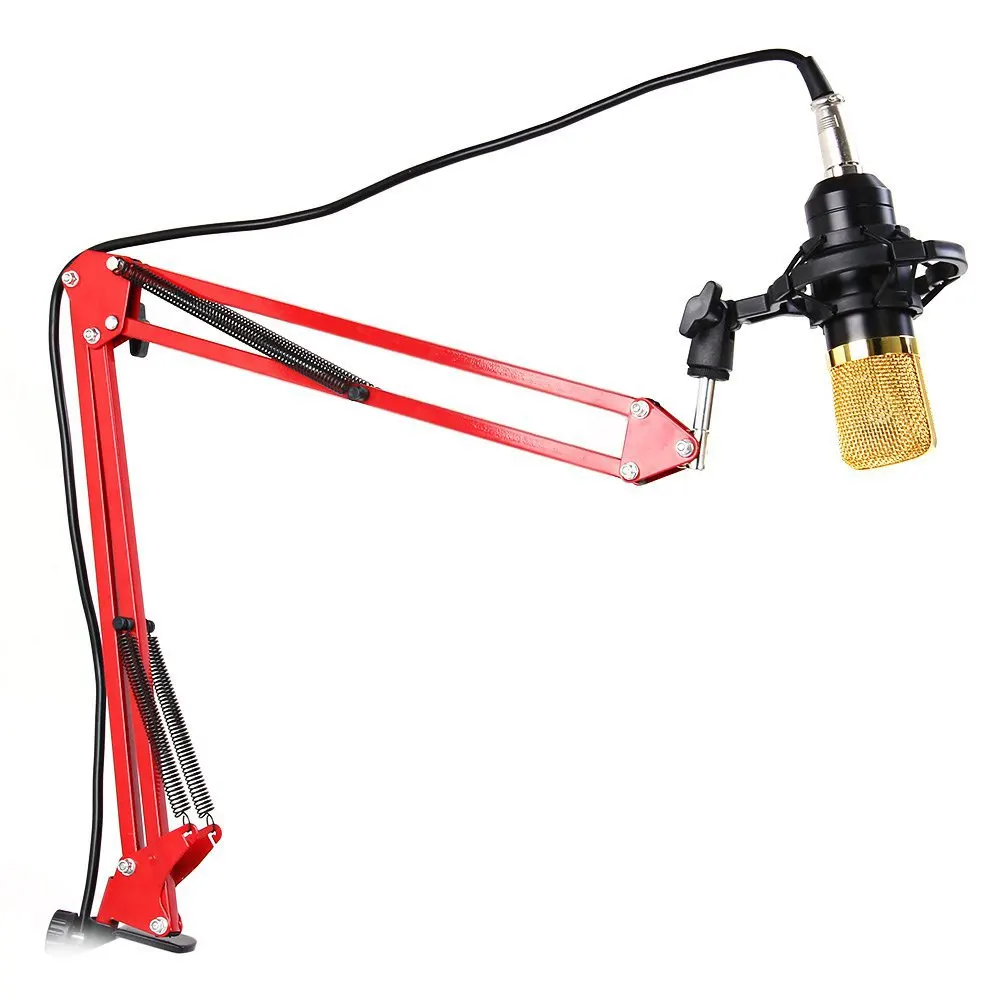 Billige Nb 35 Metall Erweiterbar Aufnahme Mikrofon Stehen Stativ Boom Scissor Arm Halter Mit Mikrofon Clip Montage Clamp Für BM 800