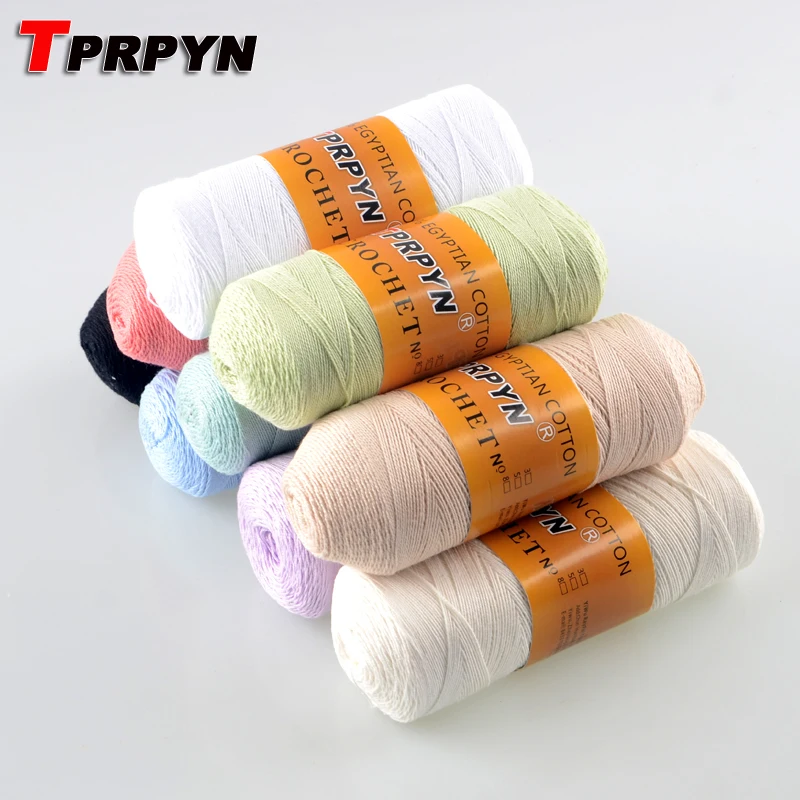 TPRPYN 1Pc=90g 8 Lace Cotton Yarn For Crocheting Knitting By 1.25mm