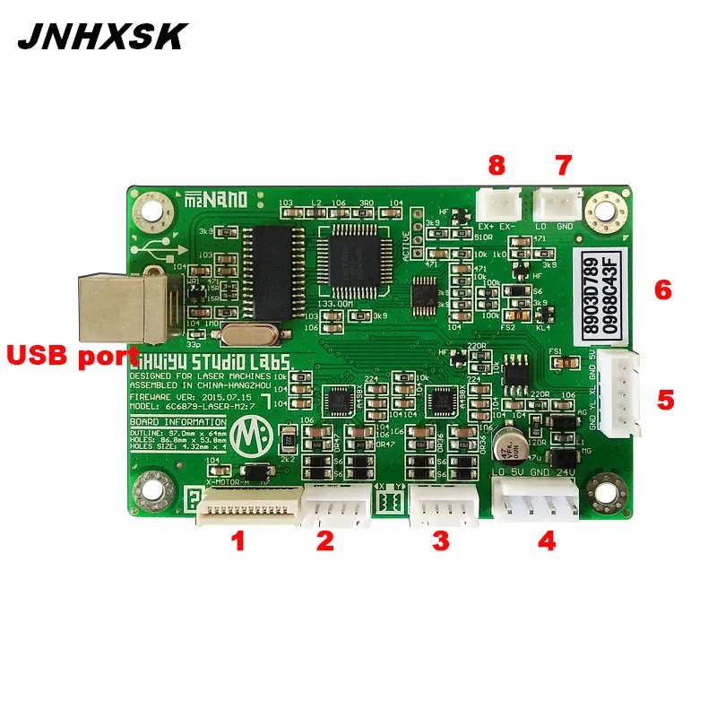 JNHXSK Corellaser для лазерного гравера LIHUIYU M2 Nano laser control ler материнская плата+ панель управления+ usb-ключ B+ Coreldraw