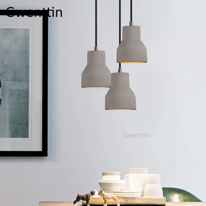 

Винтажные цементные подвесные светильники, скандинавские подвесные светильники для дома, гостиной, кухни, лофт, Декор, промышленный светильник