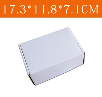 

173X118X71mm fashion white kraft paper children's shoe box,corrugated board box Free shipping 100pcs/lot