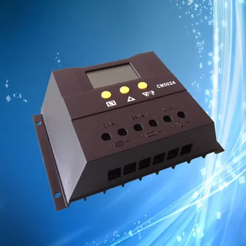 

50A 12V/24V Auto Distinguish Solar Regulator with LCD Display, Solar Charge Controller for 600W / 1200W Solar Panel