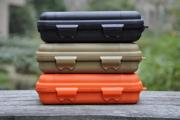 

Outdoor Shockproof Waterproof Boxes Survival Airtight Case Holder For Storage Matches Small Tools EDC Travel Sealed Containers