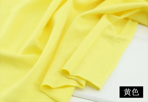 Летнее вискозное платье из натурального стрейчевого вискозного джерси, хлопчатобумажная трикотажная ткань, хорошо свисает, Ширина 165 см - Цвет: Yellow